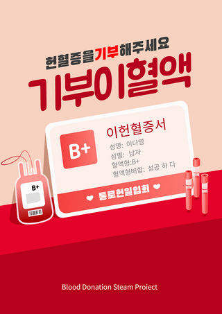 捐献血液卡登记海报