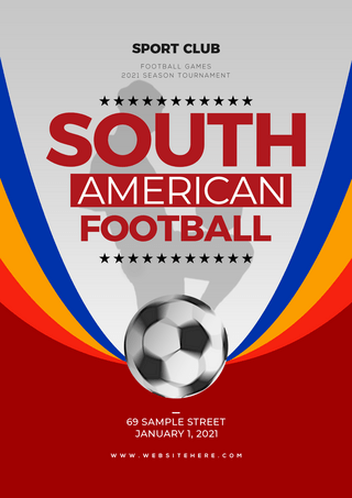 南美洲足球比赛海报