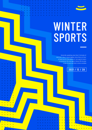 冬季运动比赛海报
