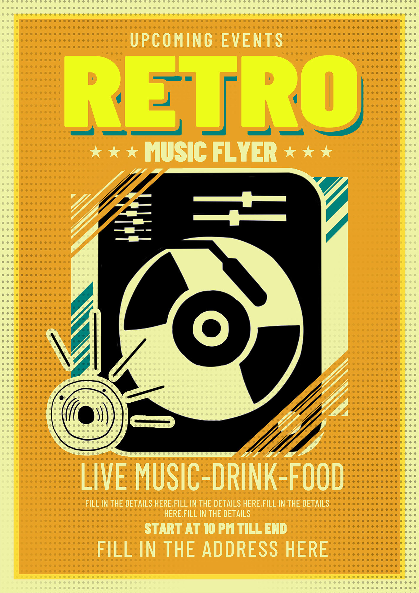 retro music flyer amplifier图片