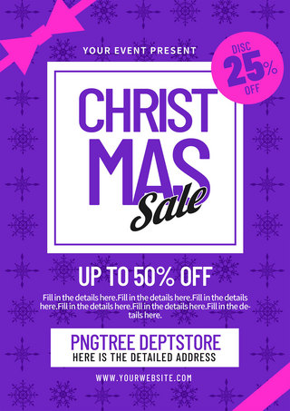 christmas sale flyer