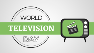 world页面海报模板_world television day grey banner