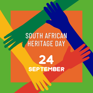 cooperation海报模板_south african heritage day green social media post