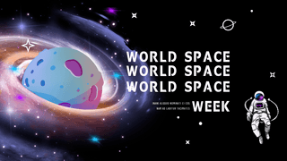 world海报模板_world space week festival poster