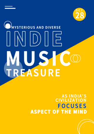 印度音乐主题海报模板