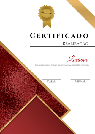 现代竖版时尚葡萄牙语证书