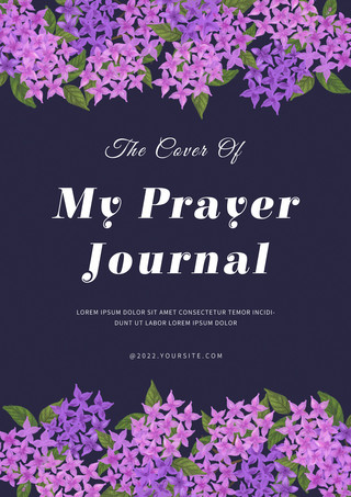 祈祷日记书籍紫色创意封面