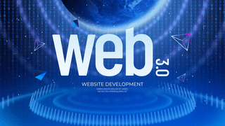 电脑海报模板_时尚酷炫网络科技网页3 0智能网页横幅