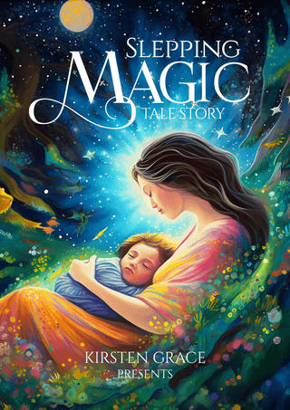 书籍封面儿童海报模板_儿童睡前读物母亲孩子故事书小说杂志书籍封面