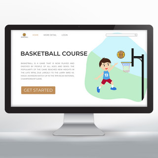 篮球训练营海报模板_篮球训练营网页设计