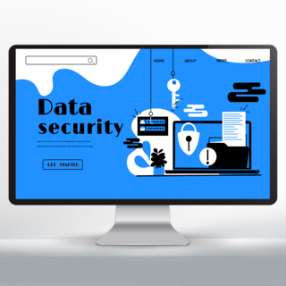 主页设计海报模板_网络安全宣传主页设计