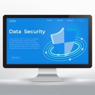 数字安全网络安全智能科技防护宣传网页banner