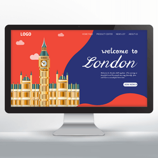 欢迎来到英国伦敦旅游宣传主页设计