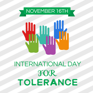 手掌international day for tolerance节日社交媒体