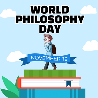 思考中的海报模板_思考world philosophy day 节日社交媒体