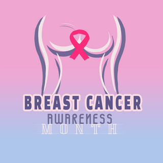 螳螂轮廓海报模板_乳腺癌防治宣传月 sns女性身体轮廓粉蓝色