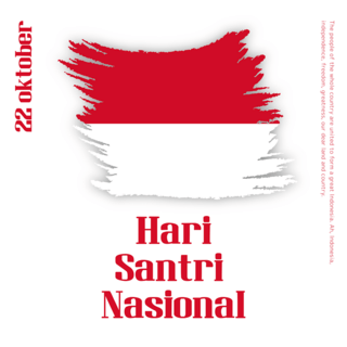 hari santri nasional创意笔刷