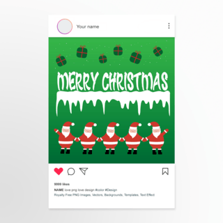 绿色圣诞节social media cover