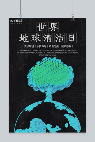 世界清洁地球日海报设计
