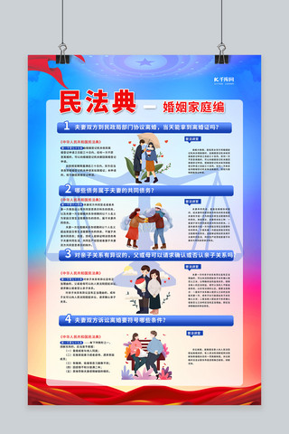 中国人寿招聘海报模板_民法典实施蓝色简约海报