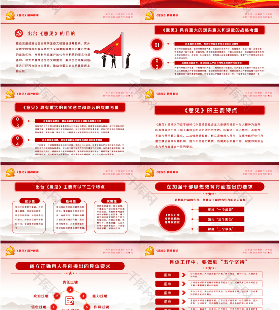 进一步激励广大干部新担当新作为PPT模板