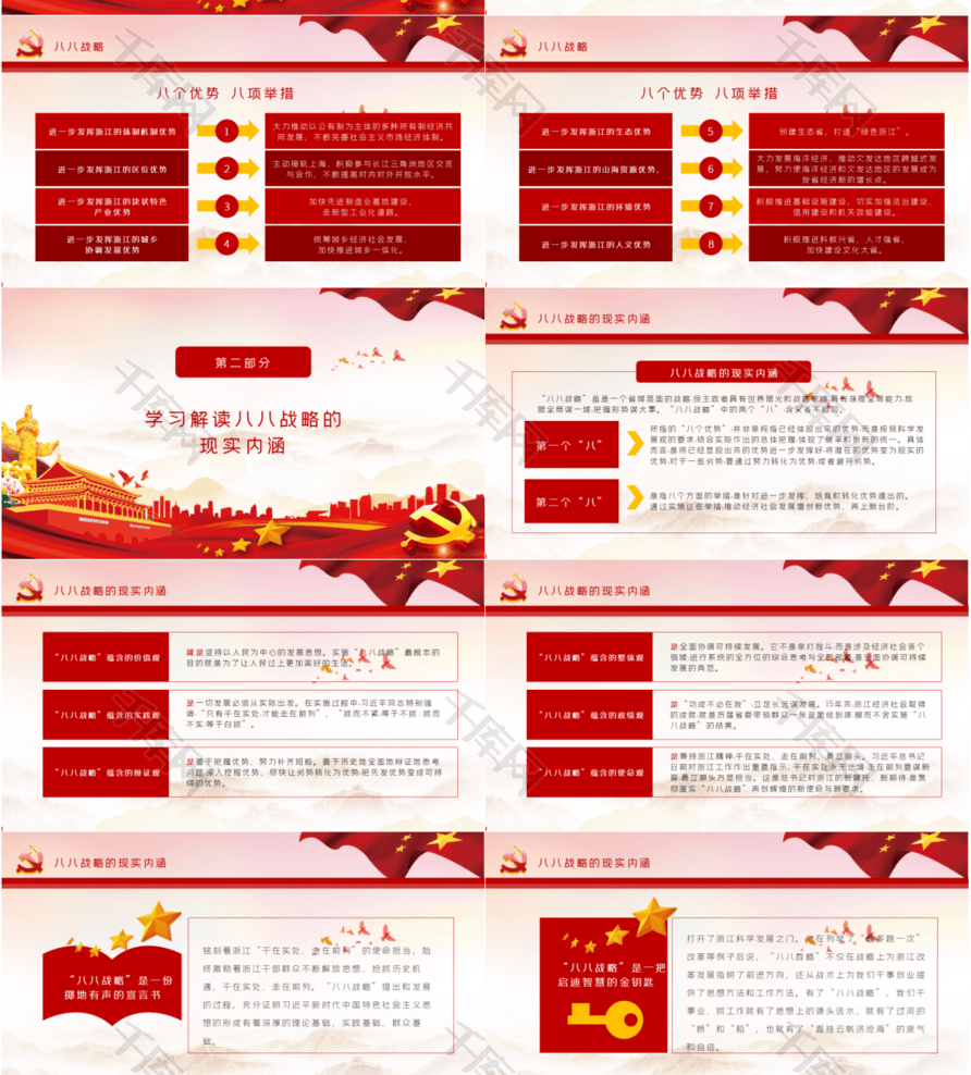 八八战略新时代中国特色社会主义思想PPT