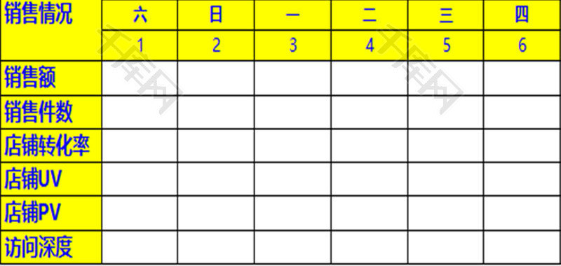 行政管理运营基本表Excel模板