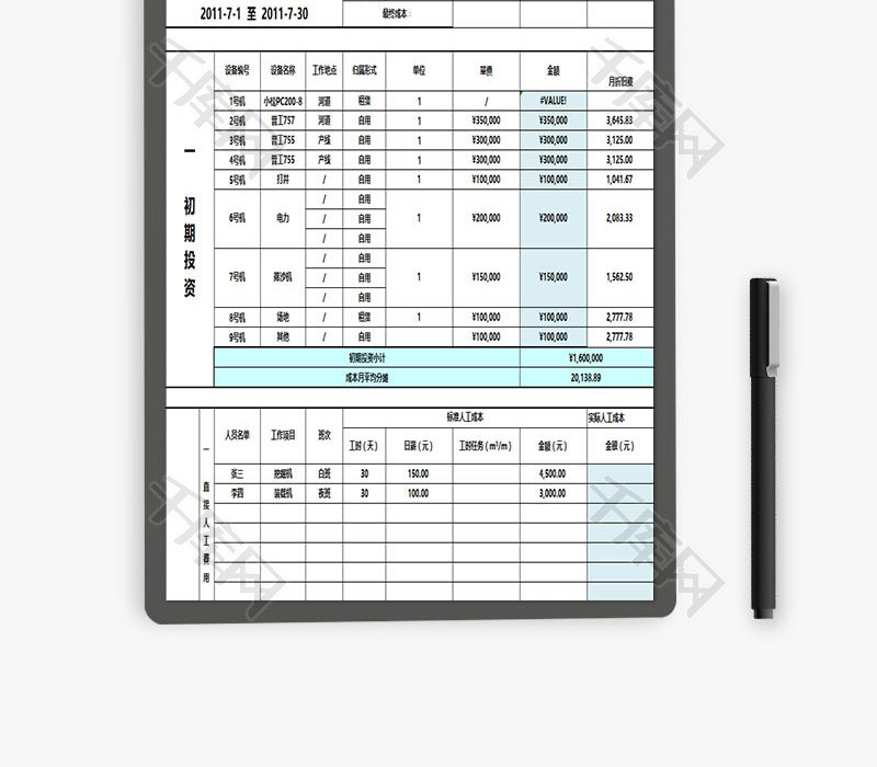 会计常用表格大全excel模板
