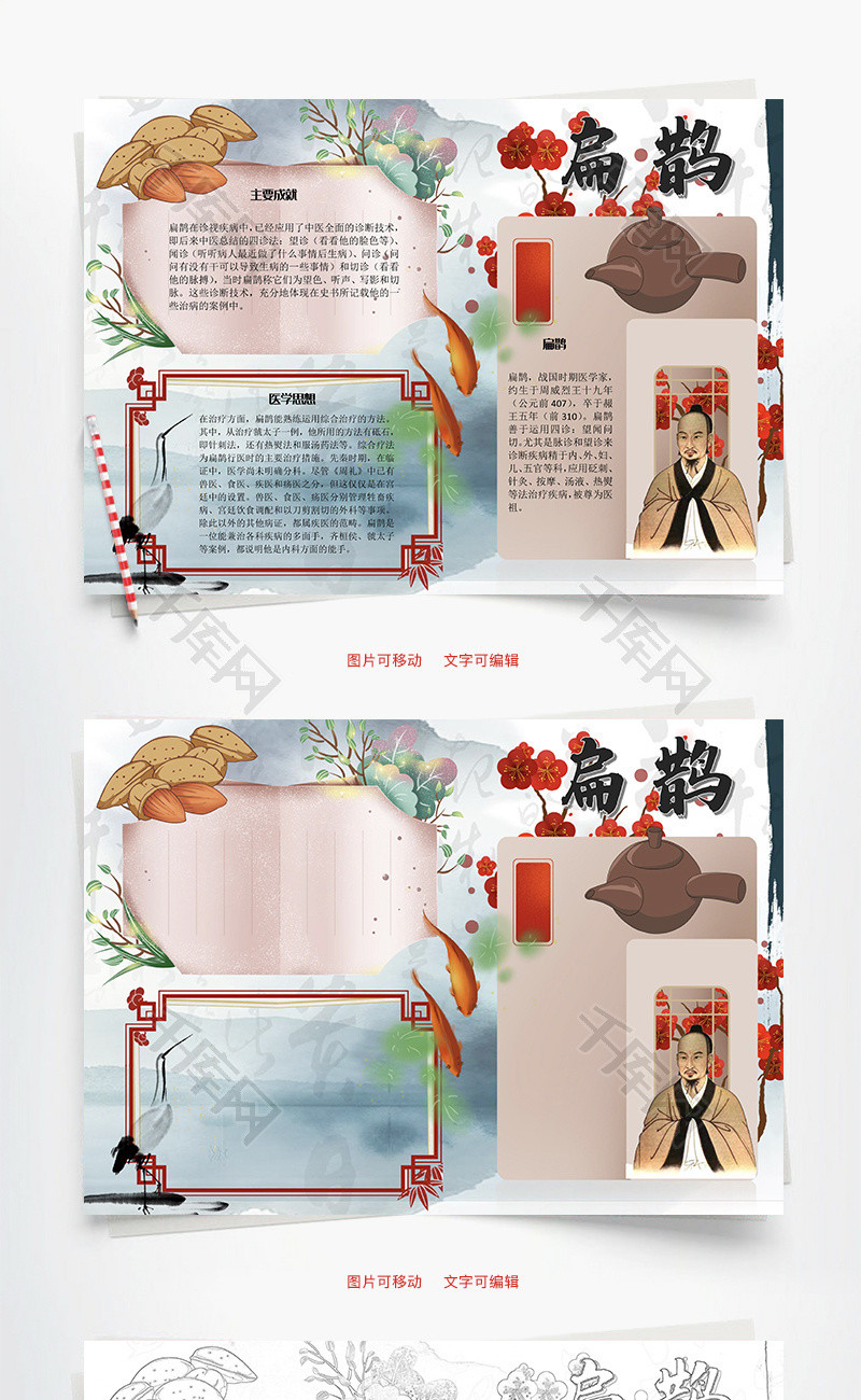 扁鹊医学word手抄报_千库网(手抄报id:104931)