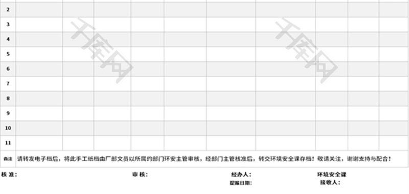 《初级急救员》申报表Excel模板