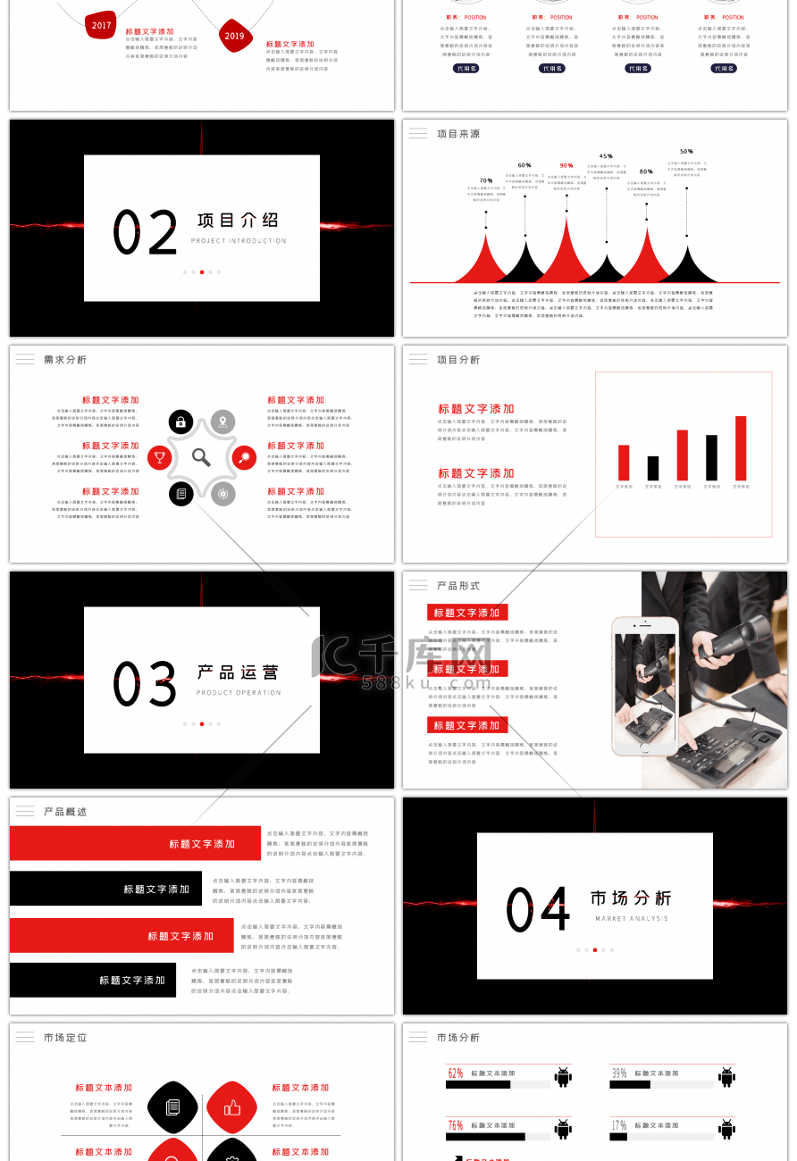 简约商务商业计划书融资计划书PPT模板