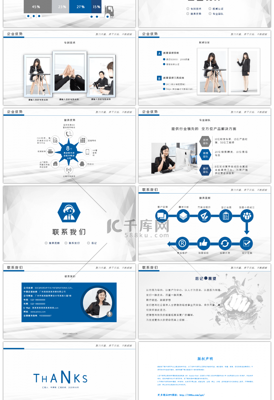 商务 公司介绍融资计划产品展示PPT