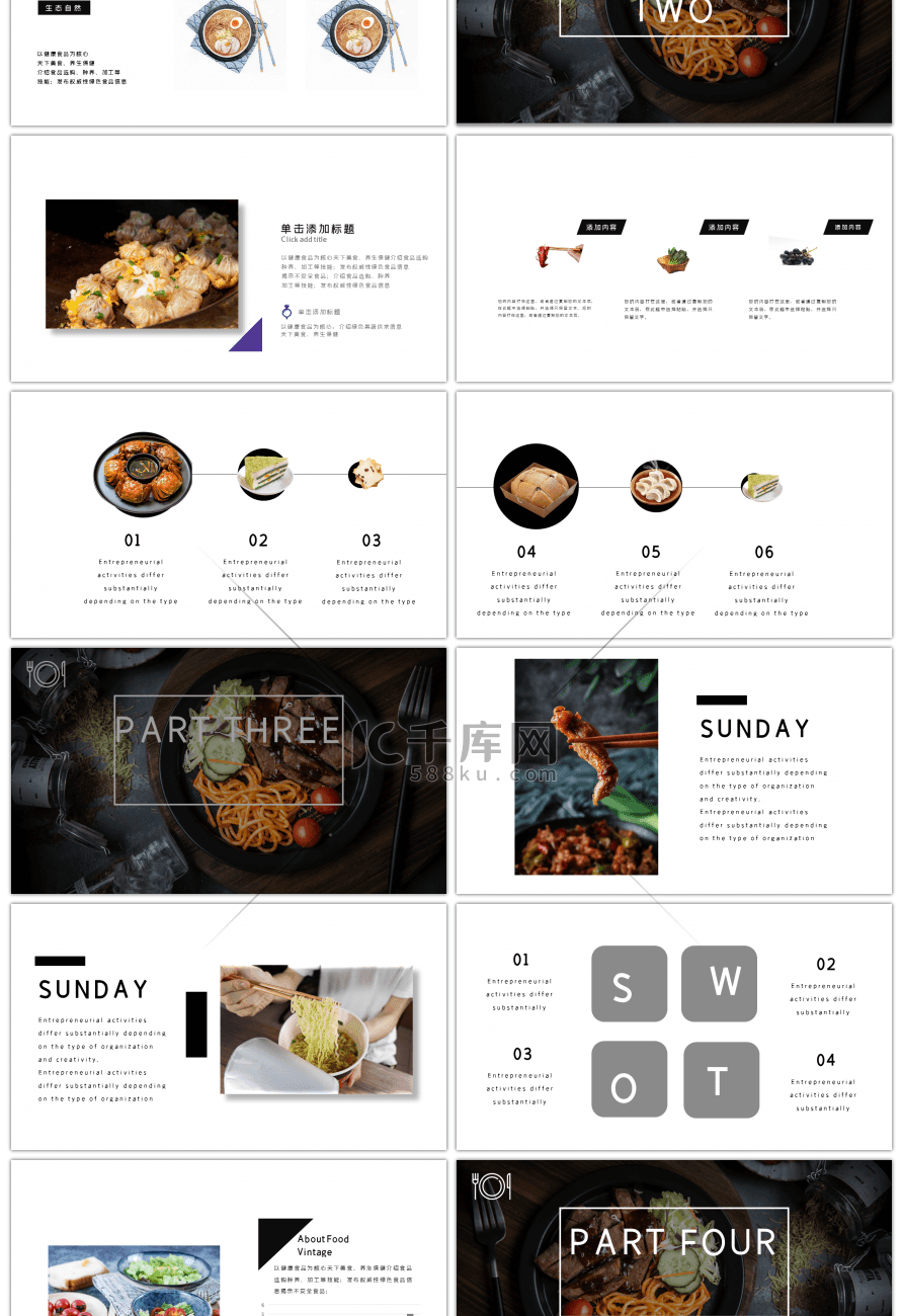 深夜食堂创意餐饮美食介绍PPT模板