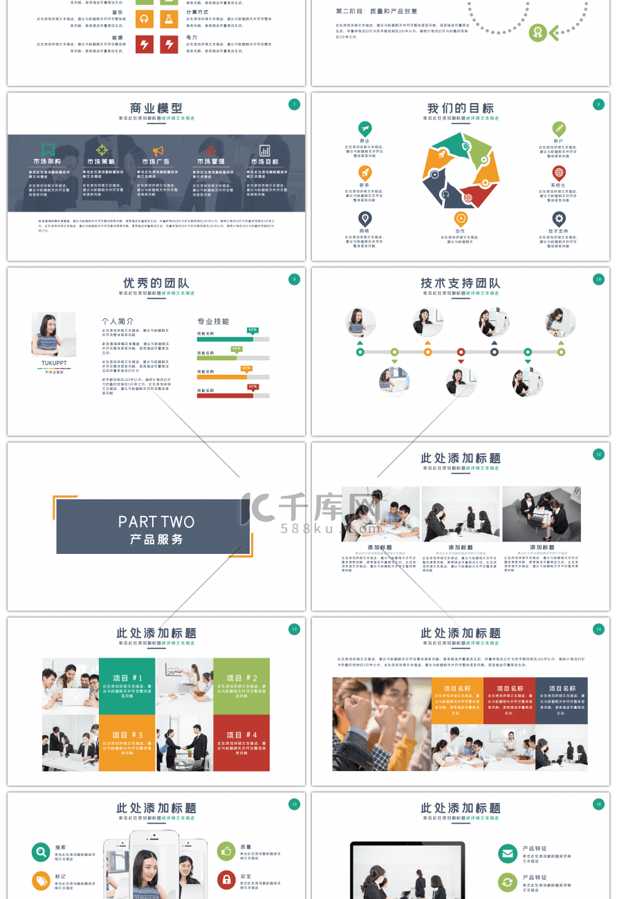 高端商业计划书PPT模板