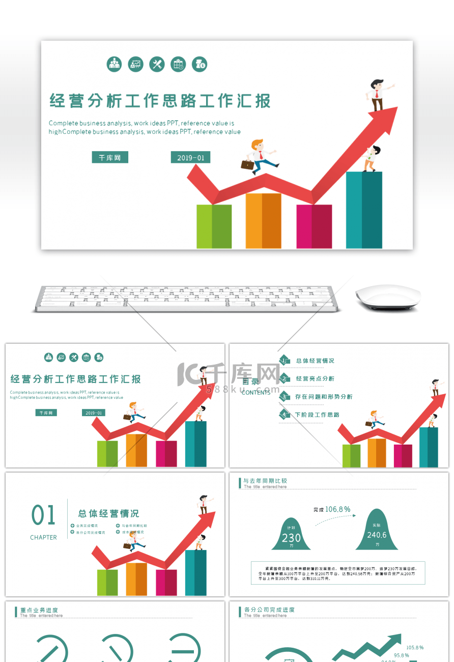 经营分析工作思路工作汇报PPT模版