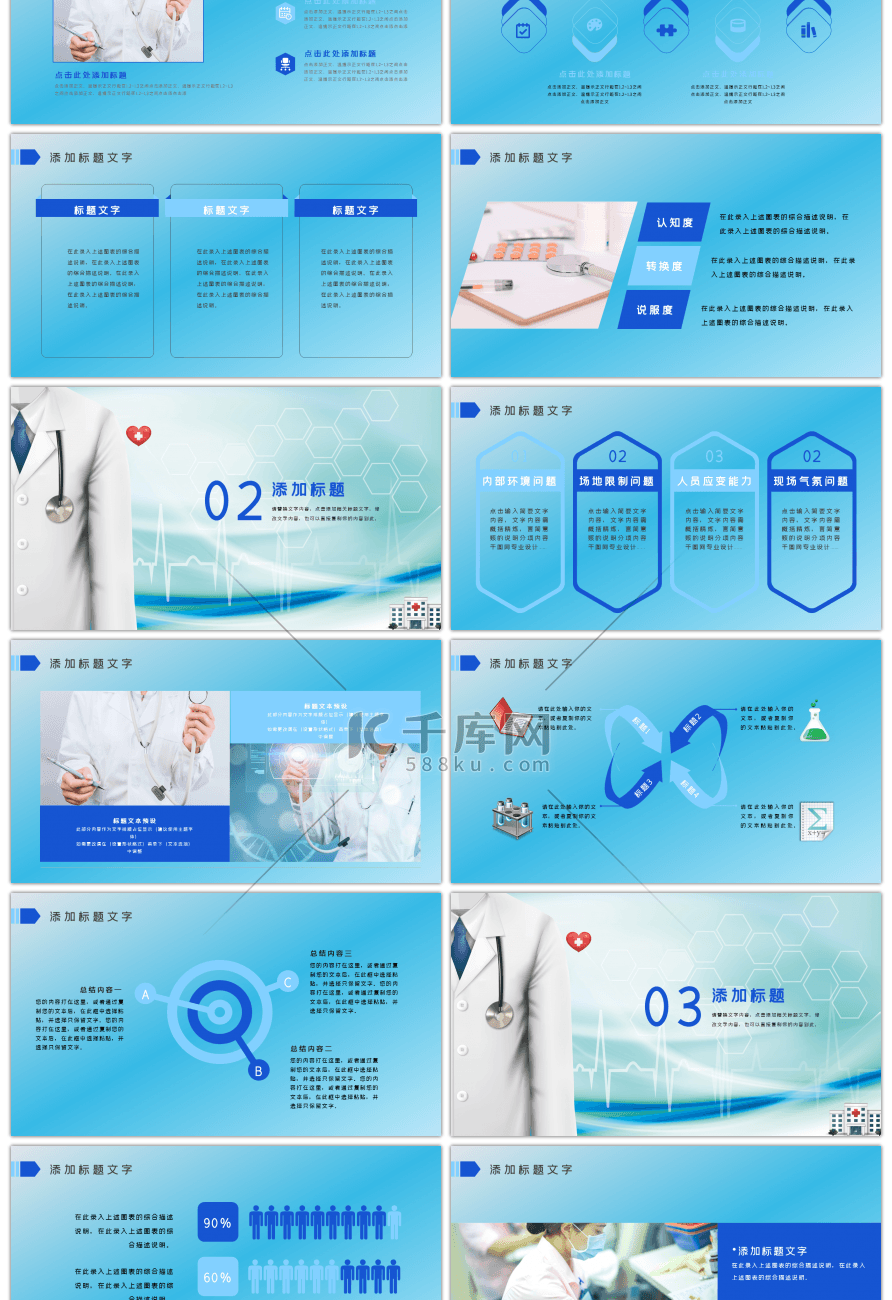 健康医疗报告通用PPT模板