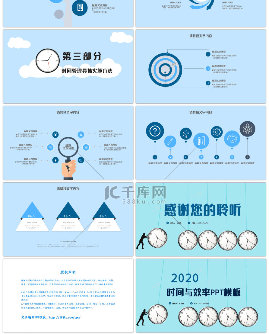 时间与效率管理培训PPT模板