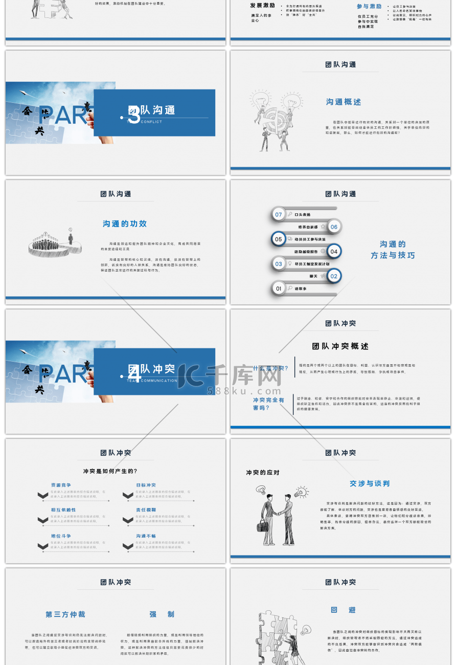 商务大气团队建设与管理培训PPT模板