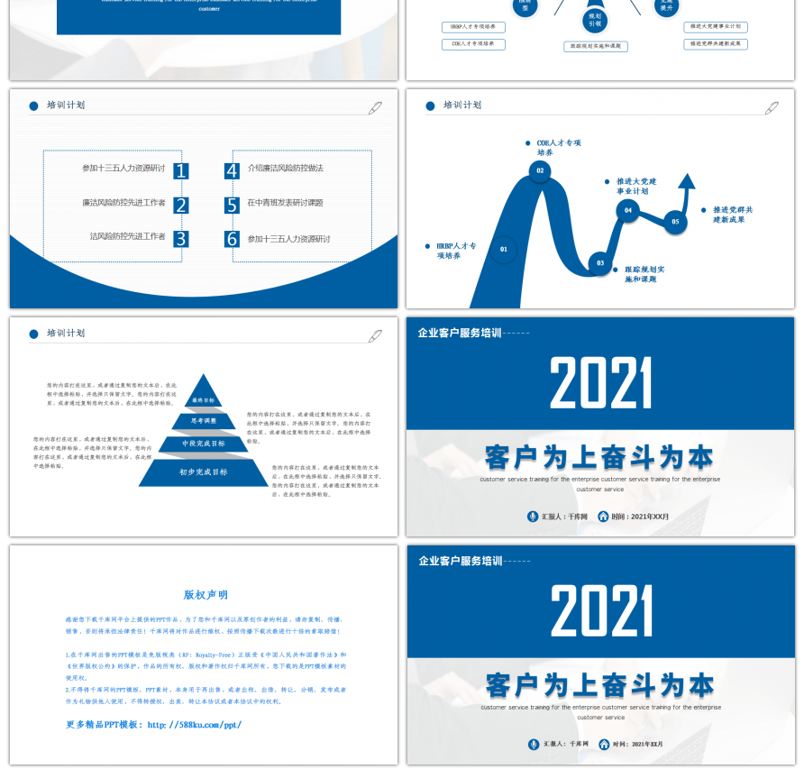 客户为上奋斗为本企业客户服务培训PPT