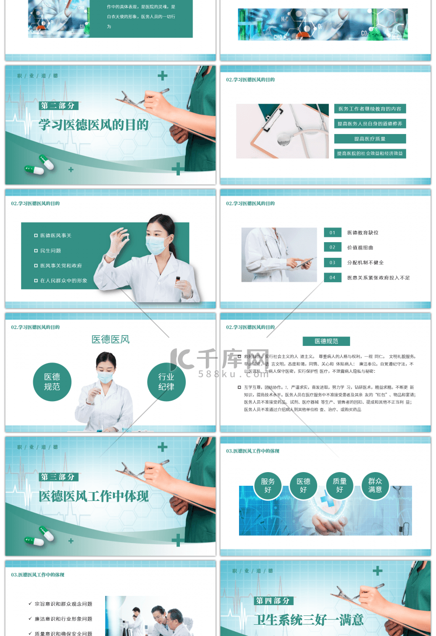 绿色医院医务人员职业道德医德医风培训