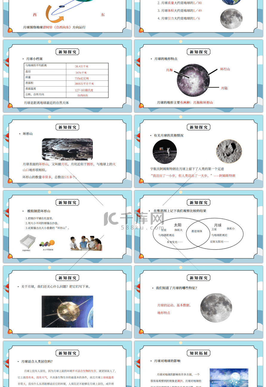 教科版三年级科学下册第三单元《太阳、地球和月亮-月球-地球的卫星》PPT课件
