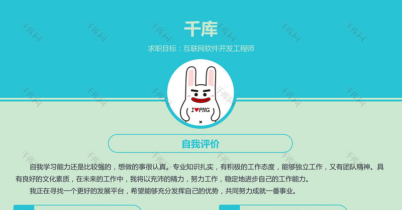 互联网软件开发工程师简历