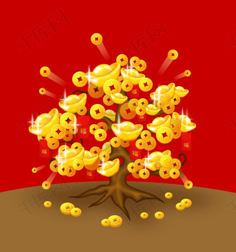 psd 肖像权:人物画像及字体仅供参考禁止商用 摇钱树 金钱树 招商