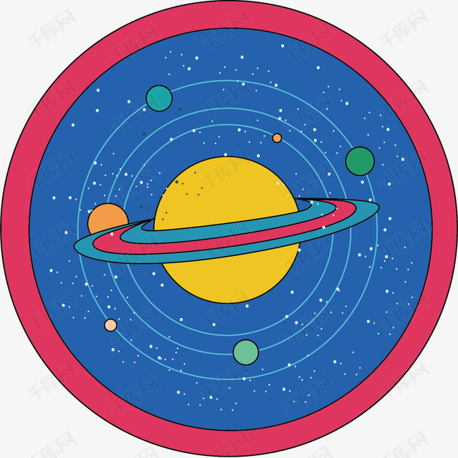 太空宇宙飞船矢量图