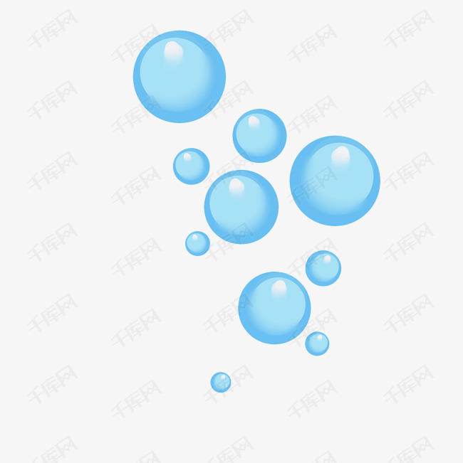矢量卡通简洁扁平化泡泡png