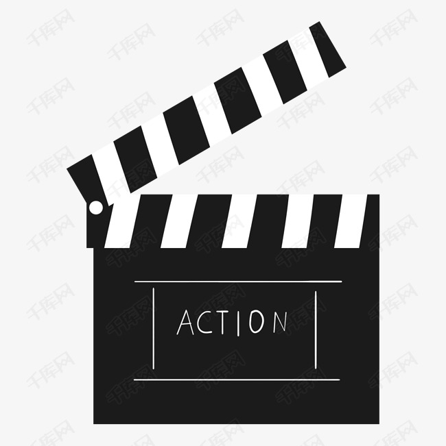 黑色导演导演场记板素材图片免费下载-千库网
