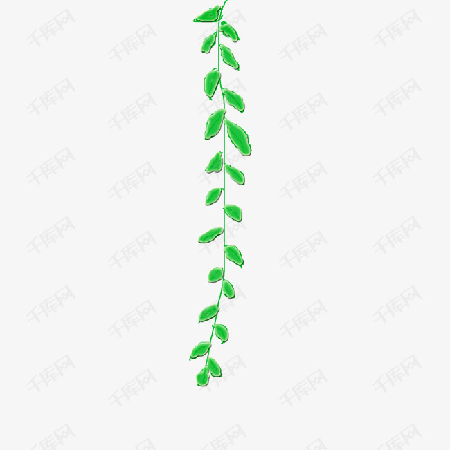 手绘爬山虎