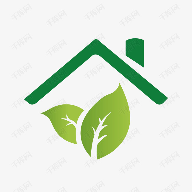 简易房子叶子矢量图素材图片免费下载_