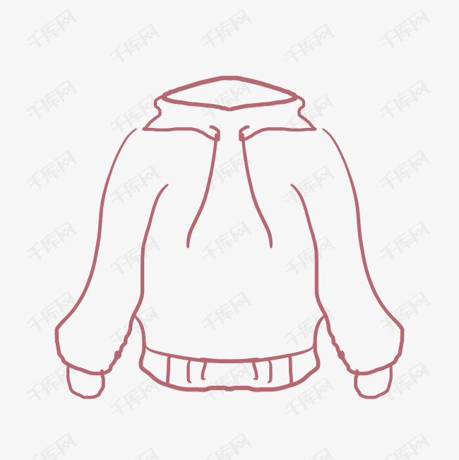 长袖服装手绘素材图
