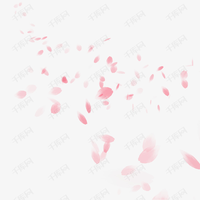 手绘粉色花瓣素材的素材免抠手绘花瓣水彩花瓣粉色花瓣花瓣素材